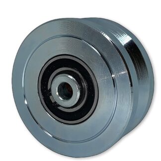 4" V-Groove Wheel - Solid Steel