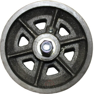 6" V-Groove Wheel - Cast Iron - Sealed Bearing