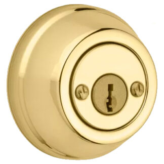 Double Cylinder Deadbolt Lock - Polished Brass