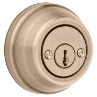 Double Cylinder Deadbolt Lock - Antique Brass