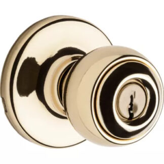 Ball Entry Lock - Polished Brass